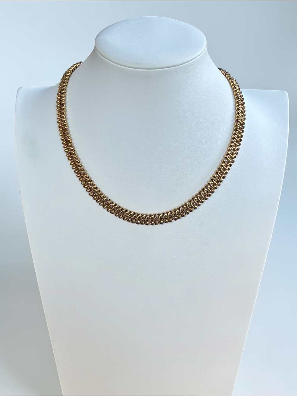 Monet Gold-Tone Woven Link Chain Necklace